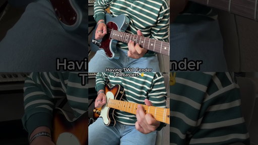 What’s better than having a Fender Telecaster? Having two! #thebeatles #telecaster #guitarriffs