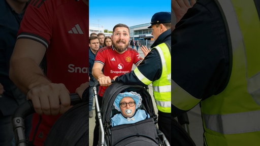 Sneaking Into a Football Match Dressed as a Baby