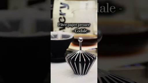 Filter paper presser from Codale, new pour over toys! ☕️ #coffee #cafe #barista #fyp #foryou