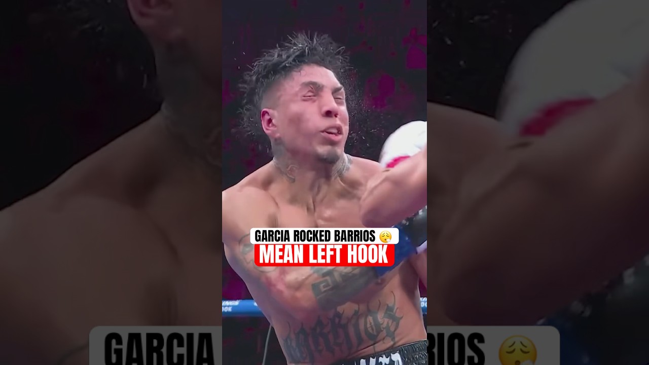 Ryan Garcia caught Mario Barrios with a hook 🥊 Live on @DAZNBoxing #TheRingHighStakes