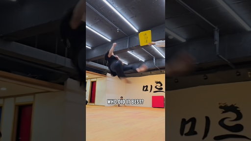 WHO DID IT BEST? 💥 #tricking #flip #tkd #taekwondo #martialarts #sports #viral