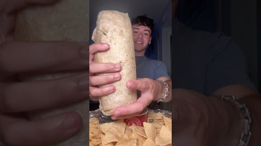 Chipotle MASSIVE Burrito Mukbang #chipotle #chipotleburrito #mukbang #asmr #foodie #viral #shorts