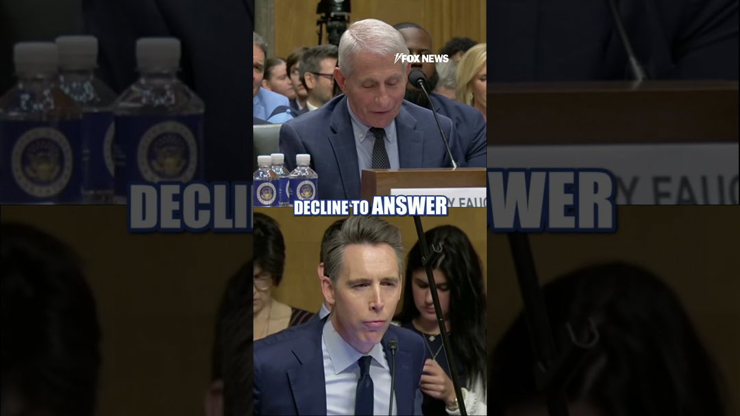 Sen Hawley SHREDS Fauci for silence during COVID origin hearing #shorts #us #news #foxnews