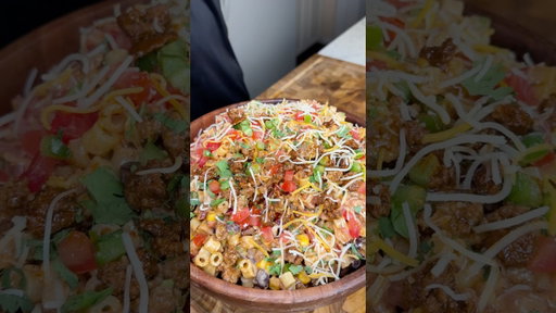 CREAMY Taco Pasta Salad (packed w Fiber)