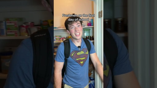 Freshmen on the first day of school