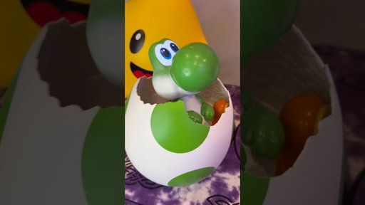 NEW Hatchin’ Yoshi Egg! #yoshi #supermario #supermariogalaxymovie #unboxing #shorts