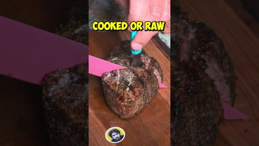 Is this steak raw or cooked? 🥩 #steak #foodie #cooking