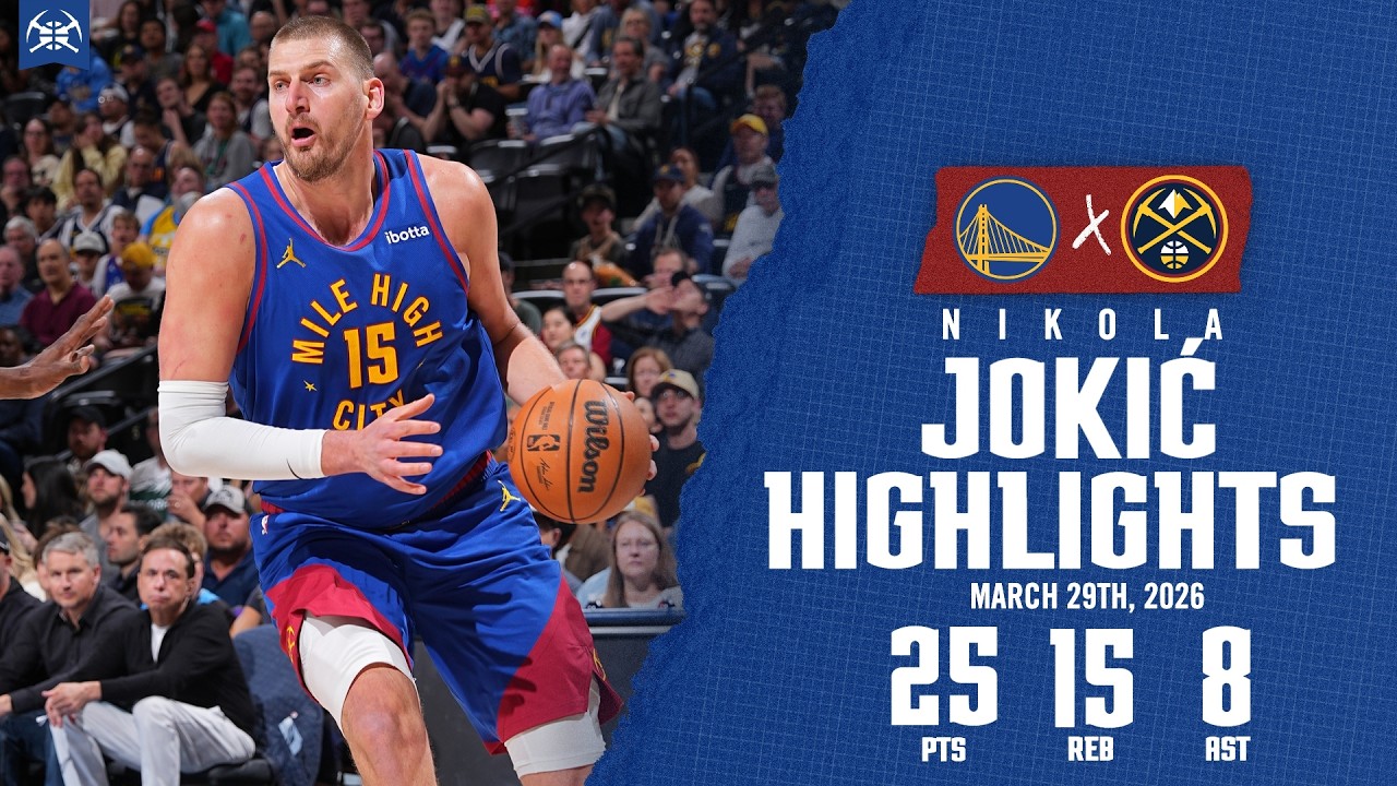 Nikola Jokić Game Highlights DEN vs. GSW