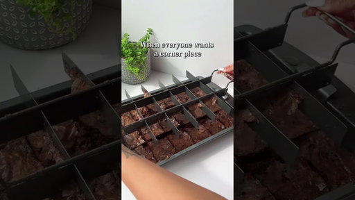 POV: everyone wants a corner piece #desserts #brownies #recipes #shorts