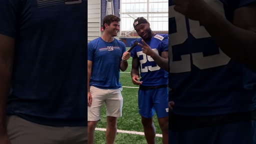 How Many Holes Does a Straw Have?! Giants RB Tyrone Tracy Jr. answers!