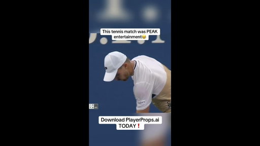 WILD US Open Match😳 || Download PlayerProps.AI TODAY!📲