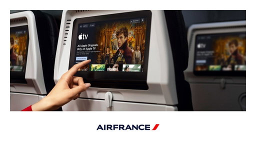Air France announces new partnership with Apple TV to enhance its in-flight entertainment offer