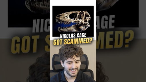 Dinosaur fossils are really that serious… just ask Nicolas Cage 😅🦖 #dinosaur #dinosaurs #trex