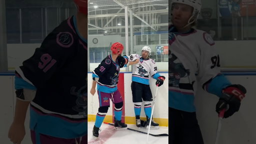 “The Enforcer” in a non-hitting league #hockey #pavelbarber