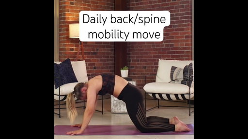 If you wake up with a stiff back, try this move! #spinemobility #stretchingexercises