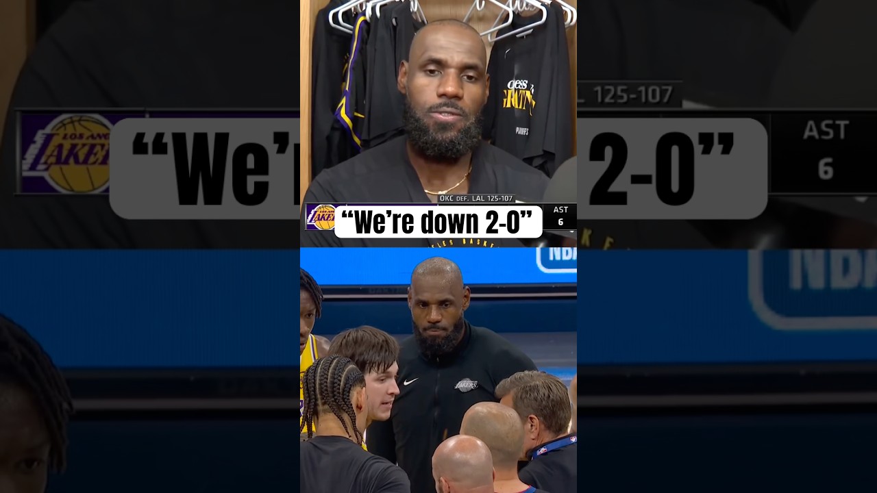LeBron was asked about officiating in Game 2