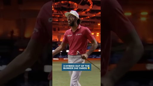 Distance like that from sand feels illegal 🤯 #tgl #golfshorts #golf