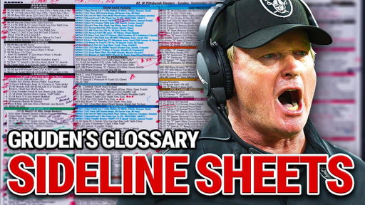 Gruden Explains an NFL Sideline Sheet | Gruden’s Glossary