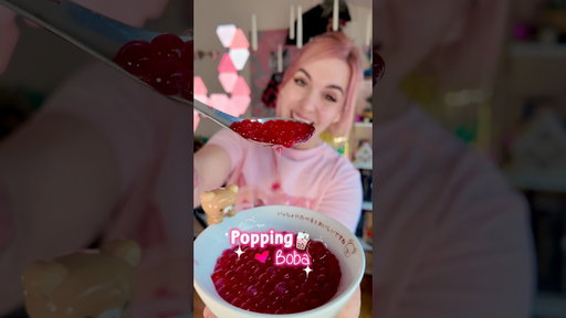 Popping boba 💖 #recetaspostres #receta