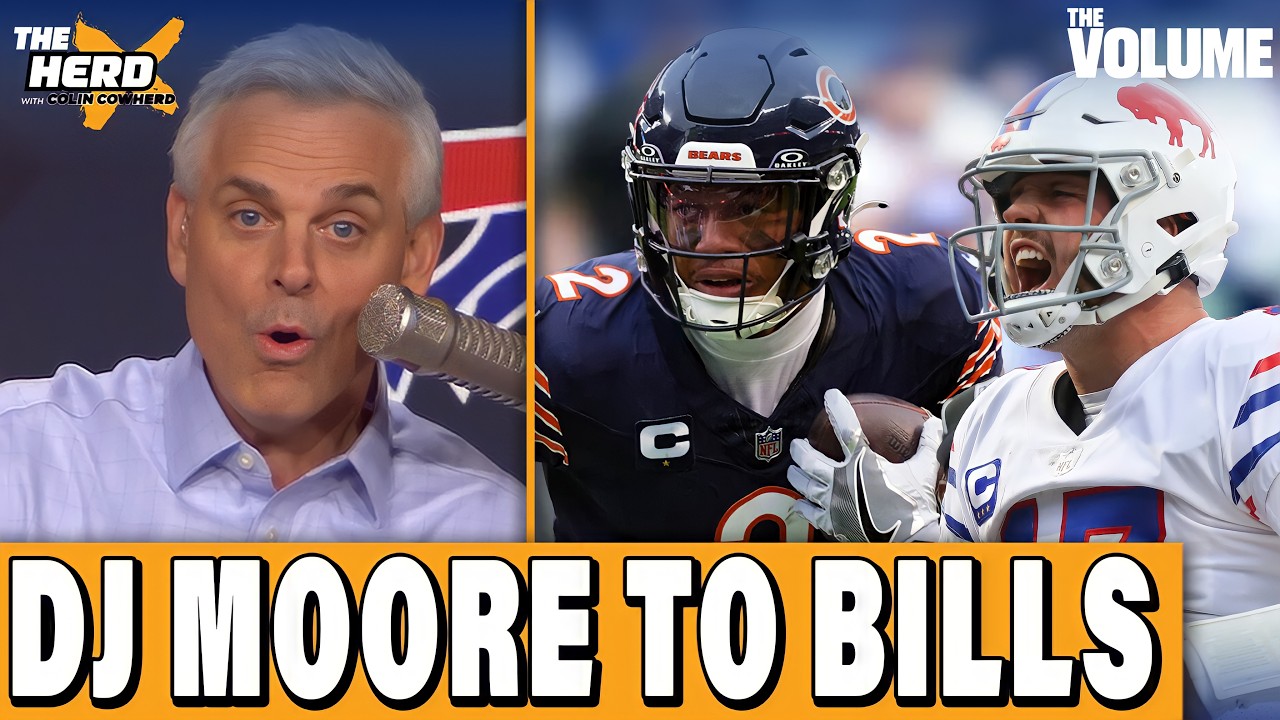 REACTION: Bears trade DJ Moore to Bills + Is Rodgers still a top 10 QB? | Colin Cowherd: HERD NFL
