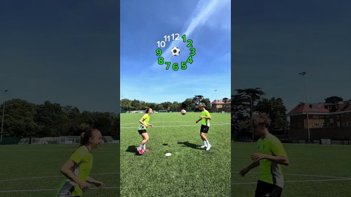 Grace ➕ Louis take on Around The Clock⏰ #football #footballskillschallenge #soccer #futbol