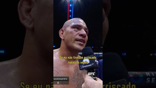 Alex Poatan fala no Octógono após a derrota para Ciryl Gane na Casa Branca. #UFCWhiteHouse