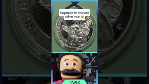 This Puppet Is Selling Silver Coins on Whatnot 😭 #shorts