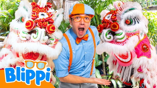Learning to Lion Dance! 🦁🥁 Can Blippi Learn the Moves? Exploring Asian Culture