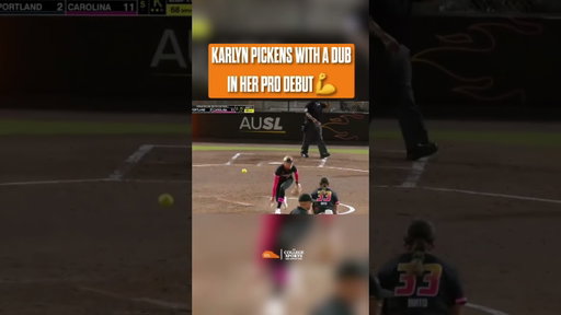Pickens pitched a complete game in her pro debut with 5 strikeouts and got the W🔥 🎥: ESPN
