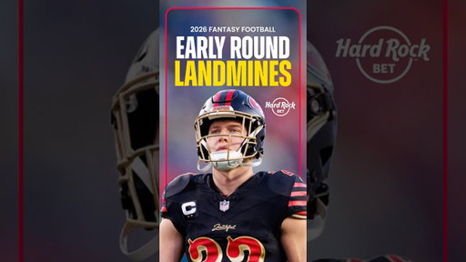 3 Early-Round Draft LANDMINES to Avoid in 2026 Fantasy Football! #shorts
