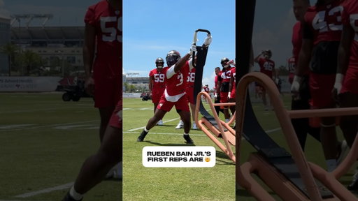 Rueben Bain Jr.’s first practice did not disappoint 😱 SOUND UP 🔊 #buccaneers #nfl #ruebenbainjr