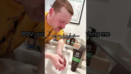 POV: You're a baby watching me wash my face