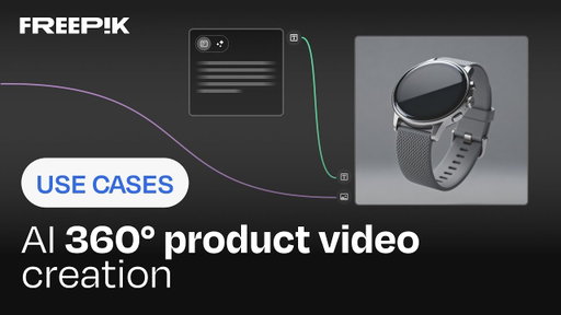 Create a 360° product video with AI | Magnific Use Cases