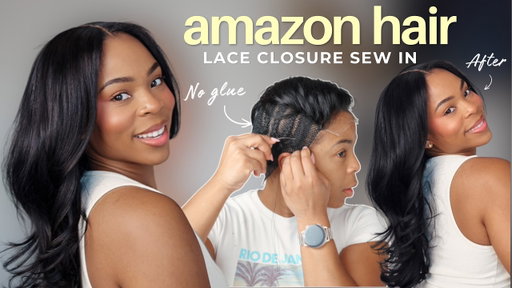 I Tried Amazon Hair Bundles + a Lace Closure… Was It Worth It? | Closure Behind The Hairline