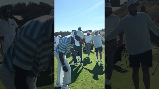 LeBron nearly sinks his first Hole in 1 at Bandon Dunes. Called it on the swing too! 🤣👑
