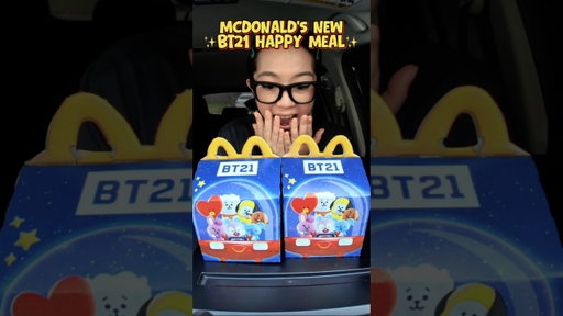 I Tried the NEW BT21 Happy Meal at McDonald's! 🍔💜