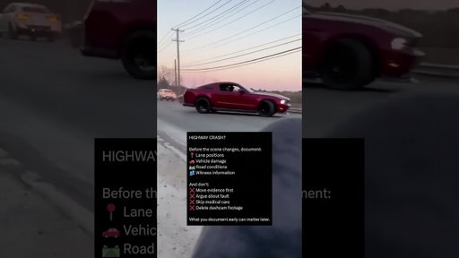 Highway Crash? Here’s What to Do Next