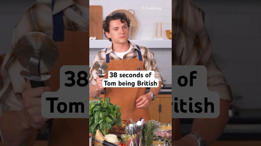 Just 38 seconds of #TomHolland being British #theodyssey #mattdamon #england