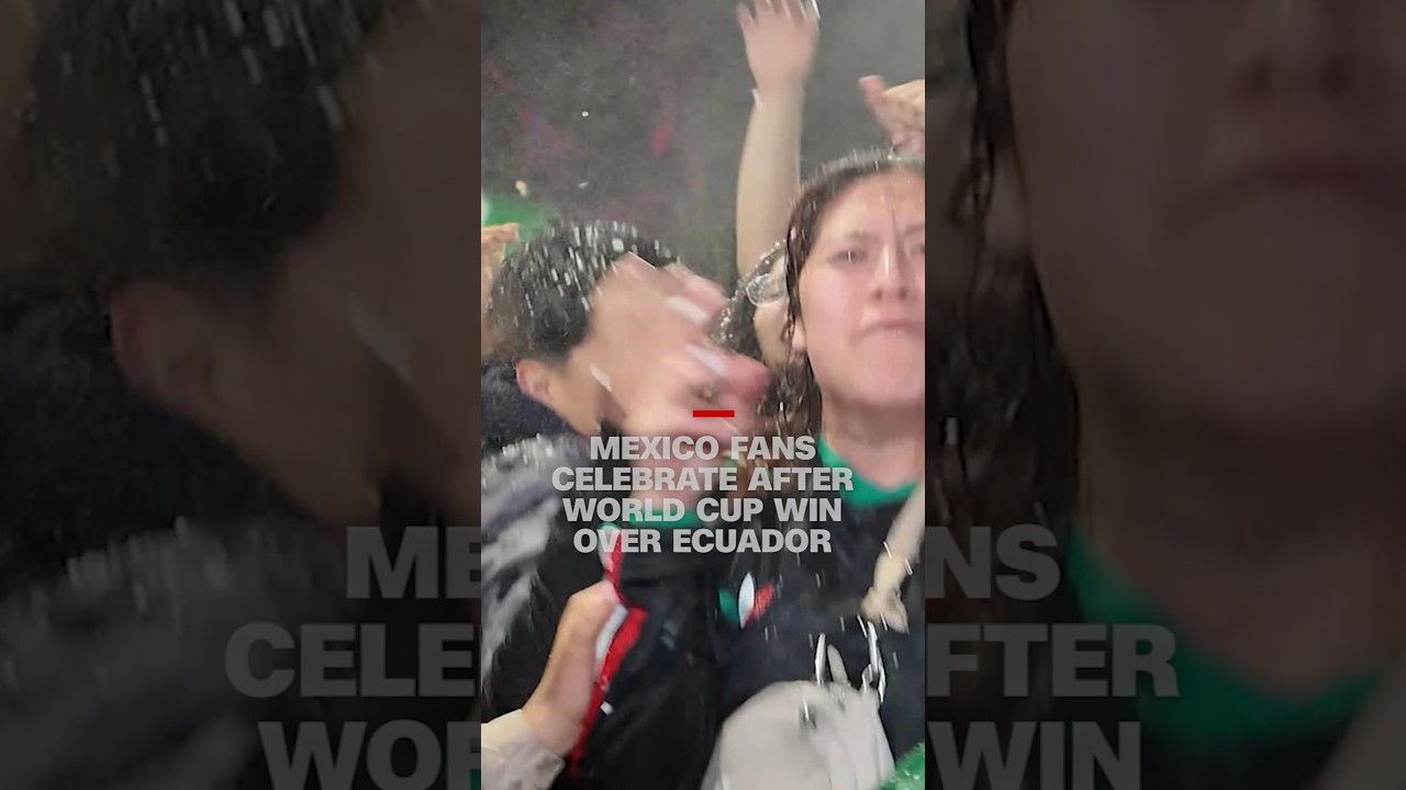 Mexico fans celebrate after World Cup win over Ecuador