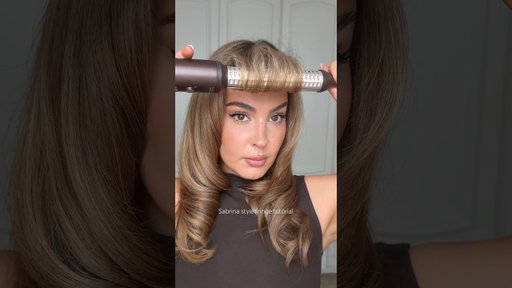 Sabrina style fringe tutorial #bangstutorial #hairtutorial #haircare