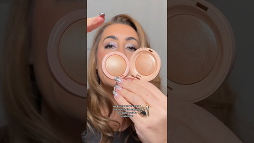 DID ELF DUPE RARE BEAUTY’S POWDER HIGHLIGHTER? 🤨 #makeupshorts #beauty #drugstoremakeup