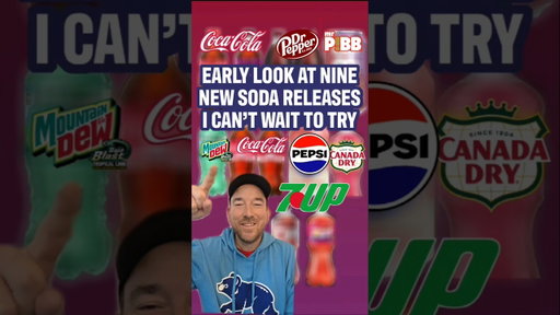 Nine NEW Sodas Just Announced! 👀🥤 #soda #cocacola #pepsi