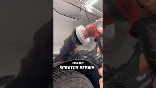 Quick fix for a deep paint scratch