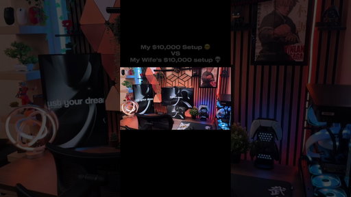 My 10k setup vs my Wife’s (imaginary) 10k setup.( This video is just for fun 😅 )