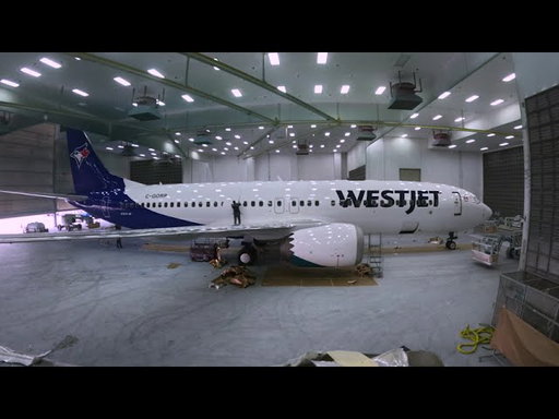 WestJet x Toronto Blue Jays Livery Painting Timelapse
