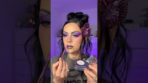 GRWM for Coachella Day 3 💜 #festival #coachella #grwm