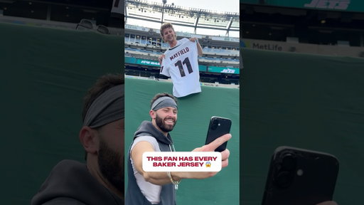 Baker Mayfield met his biggest fan ♥️ #bakermayfield #fan #superfan #buccaneers #nfl