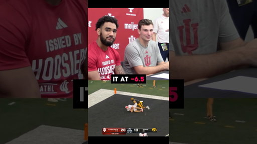 Fernando Mendoza apologized to those who had Indiana -6.5 after the game 🤣