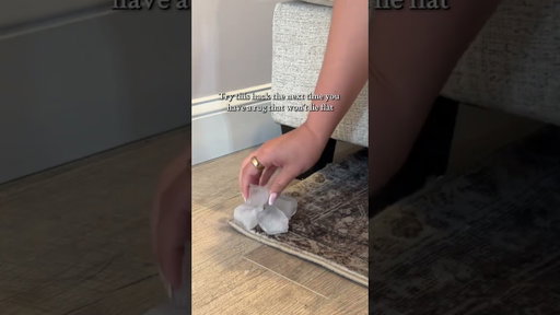 How to flatten your rug #shorts #hack