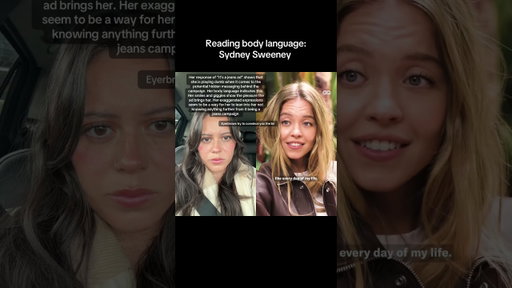 The Sydney Sweeney interview #thegirlwhoanalyzes #sydneysweeney #bodylanguage #americaneagle